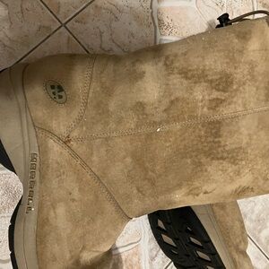 Knee boots tan, good condition